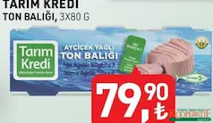 TARIM KREDİ AYÇİÇEK YAĞLI TON BALIĞI 3 X 80 G TARIM KREDİ AYÇİÇEK YAĞLI TON BALIĞI 3 X 80 G